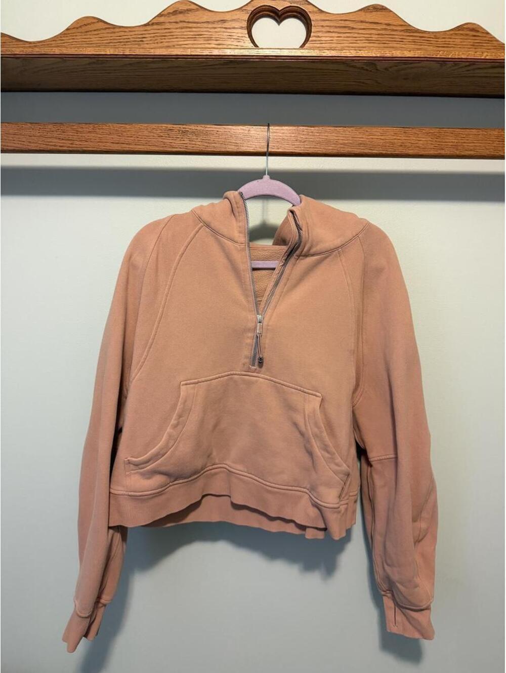 Lululemon Scuba Oversized half zip Pink clay quarter zip sweatshirt